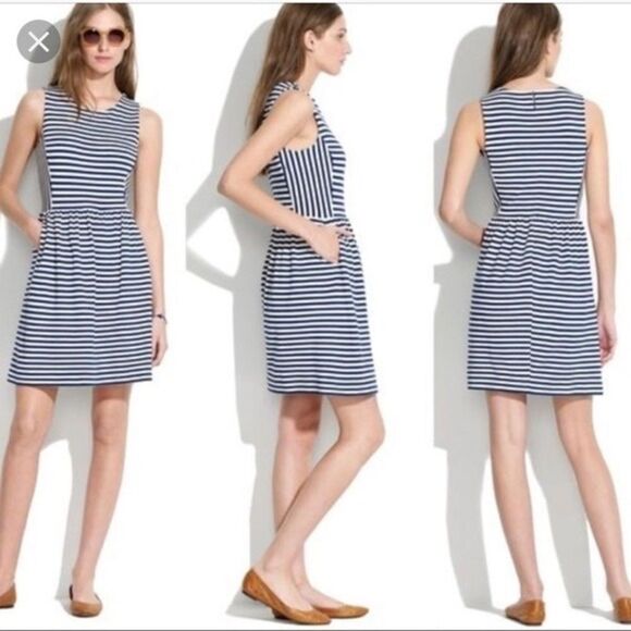 Madewell Dresses & Skirts - Madewell | Black and White Striped Dress, Size XXS